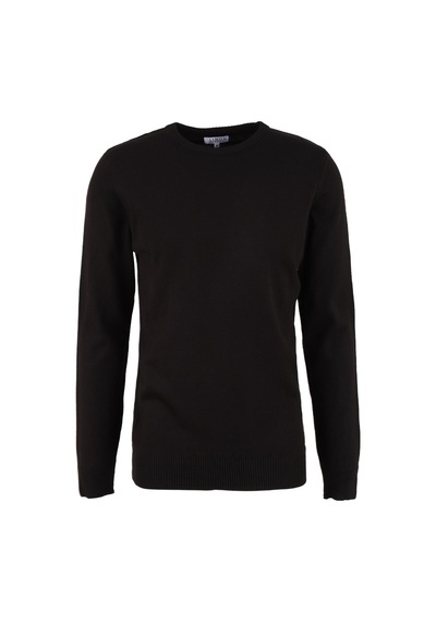 Limon Siyah Erkek Bisiklet Basic Düz Kazak L4wm-kzk9508