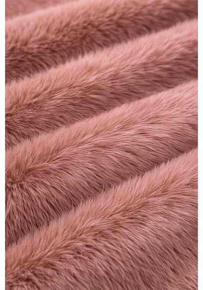 Lüx Kuzu Post Peluş Süet Taban İnce Halı Yumuşak Doku Premium Kalite Pembe