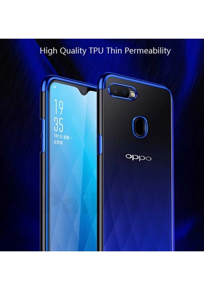 Oppo A5S Kamera Korumali Köseleri Renkli Seffaf Silikon Kilif 414505782