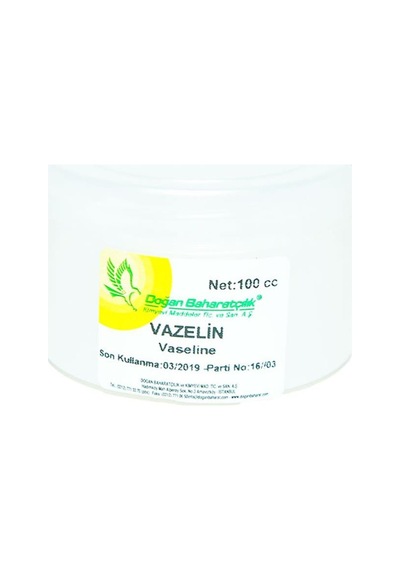 Doğan Baharatçılık Kokusuz Doğal Katkısız Saf Beyaz Vazelin 100 ML