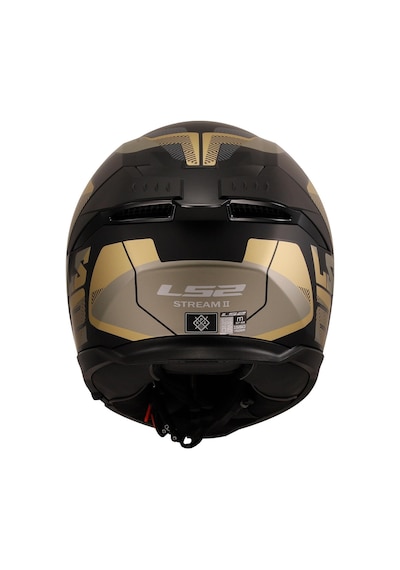 Ls2 Stream 2 Road Kapalı Motosiklet Kaskı Gold - Gri - Mat Siyah