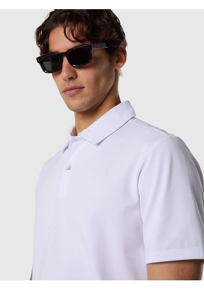North Sails Kısa Kollu Pamuklu Erkek Polo Yaka T-shirt-33492 Beyaz