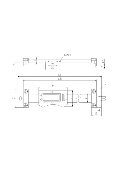 Fett 0-300mm Asimeto Yatay Dijital Doğrusal Cetvel As-326125
