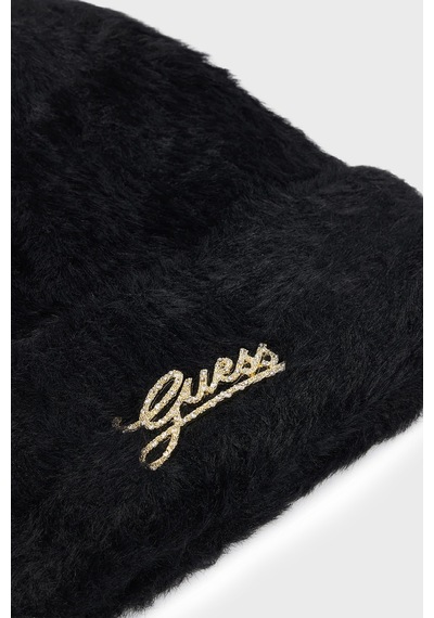 Guess Knitted Logolu Bere Aw5633pol01 Kadın Bere Aw5633 Pol01 Bla Siyah