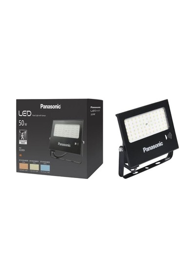 Led Projektör Sensorlü, Sıcak Beyaz Işık 50w 4270lm 3000k Çok Renkli