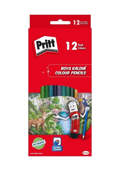 Boya Seti Kuru Sulu Pastel Keçeli Ve 43 Gr Stick Yapıştırıcı Kırtasiye Seti Prit