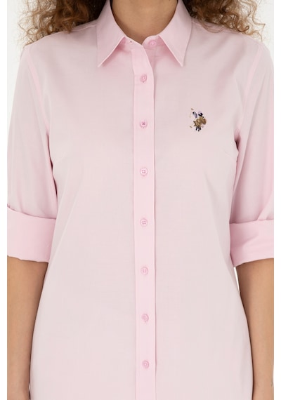 U.s. Polo Assn. Kadın Pembe Gömlek Basic 50283987-vr041 Pembe