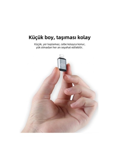 Linkage Lko-16 Type-c To Lightning Otg Çevirici Adaptör - Şarj Ve Veri Aktarımı Destekli Metal Dönüştürücü Ses Aktarımı Desteklemez