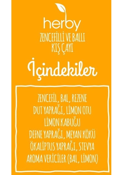 Herby Zencefil Ballı Kış Çayı 18'li