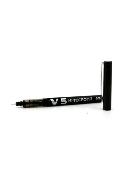Pilot V5 Hi-tecpoint Roller Kalem, 0.5 Mm İğne Uç, Siyah