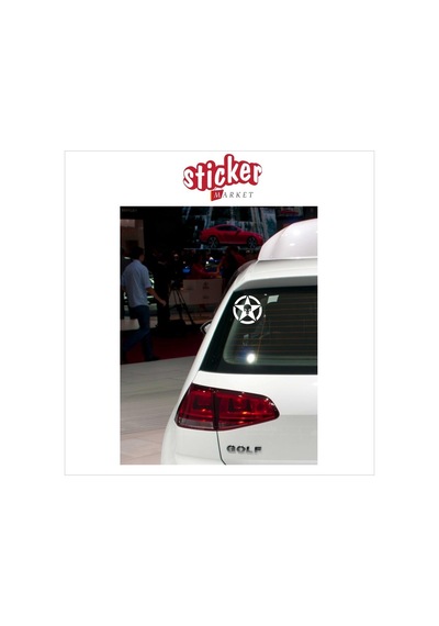 Punisher Beyaz Renk Sticker (188059409)