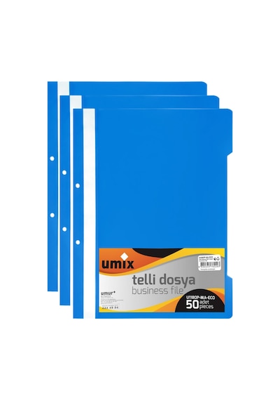 Telli Dosya 50 Li Mavi Evrak Ve Doküman Düzenleme Dosyası Mavi