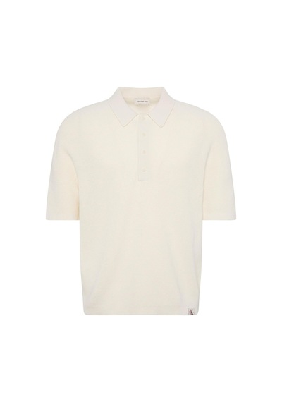 Calvin Klein Ss Cotton Waffle Pol-16163 Beyaz