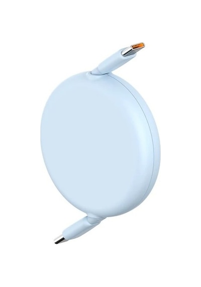 Baseus Free2pull Mini Geri Çekilebilir Şarj Kablosu Type-c To Type-c 100w 2m. - Mavi