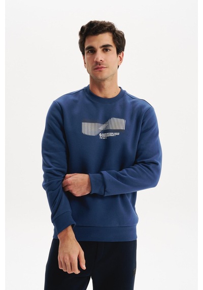 AR-MA Arma Erkek Regular Fit 3 İplik Kalın Kumaş Baskılı Bisiklet Yaka Sweatshirt K30124603002 İndigo-i1 AR-MA Arma Erkek Regular Fit 3 İplik Kalın Kumaş Baskılı Bisiklet Yaka Sweatshirt K30124603002 İndigo-i1