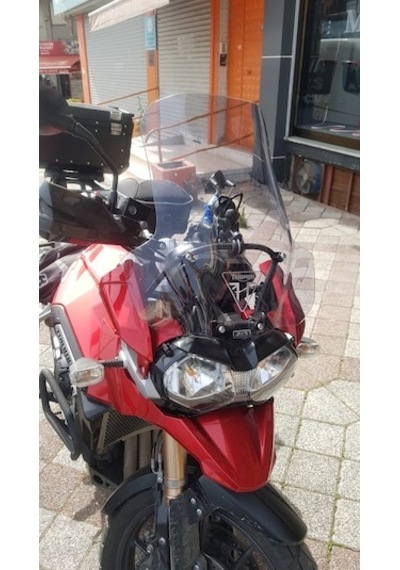 Zeus Motor 2012-2016 Triumph Tiger Explorer 1200 Uyumlu Ön Cam Açık Füme