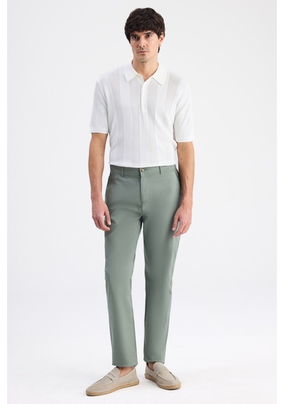 D's Damat Ds Damat Comfort Fit Yeşil Gabardin Chino Pantolon 6hcc3ı303778m Çok Renkli