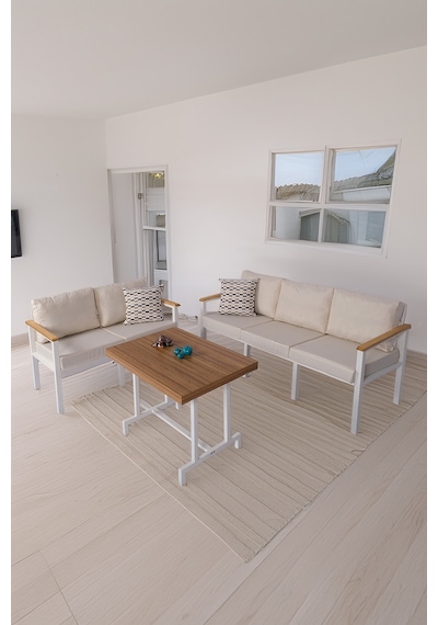 Neokas Balkon Mobilyası, 2 + 3 + Masa Bahçe Takımı, Kafe Koltuğu, Bekleme Alanı Koltuğu,