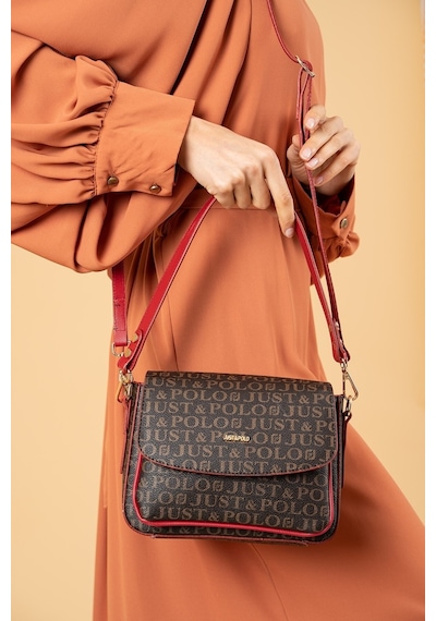 Just Polo Kadın Iki Askılı 3 Bölmeli Omuz Ve Çapraz Çantası Kombin 02185-mh Platin Gri