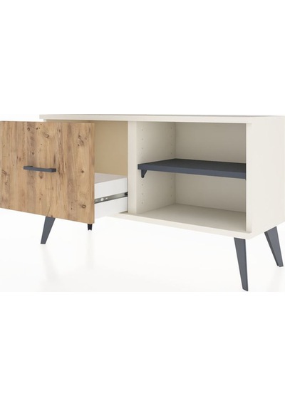 Arges Şifonyer Tek Raflı Tek Çekmeceli 88x30x48 Aytaşı-antrasit/çam Antrasit/çam Arges Şifonyer Tek Raflı Tek Çekmeceli 88x30x48 Aytaşı-antrasit/çam Antrasit/çam