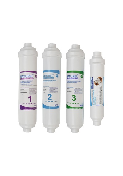 INLINE KAPALI KASA SU ARITMA CİHAZI FİLTRESİ 4LÜ AŞAMALI FİLTRE SETİ PREMIUM