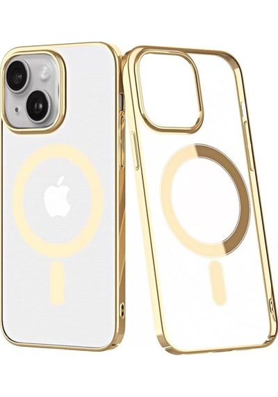 Newface Apple İphone 14 Plus Kılıf Element Magneticsafe Sert Kapak - Gold