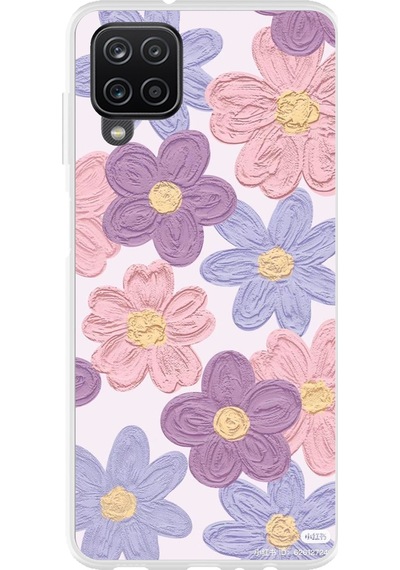 Samsung Galaxy A22-m22-m32 Uyumlu Renkli Papatyalar Sulu Boya Baskılı Silikon Kılıf Renkli
