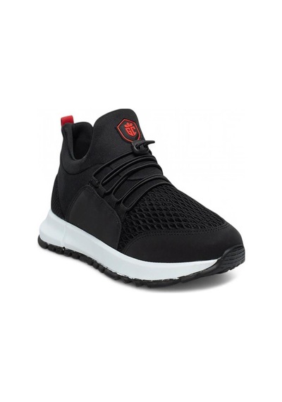 Celira Glc Siyah Kırmızı Erkek Fileli Sneaker Spor Ayakkabı Siyah