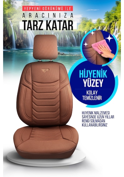 Panda Manavgat Serısı Lakos Kumaş Oto Koltuk Kılıfı - Tam Set