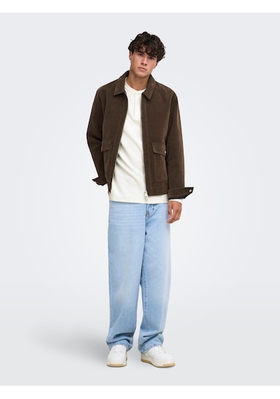 Only & Sons Jack Jones Only&sons Erkek Kahve Süet Ceket 22038798 Kahverengi