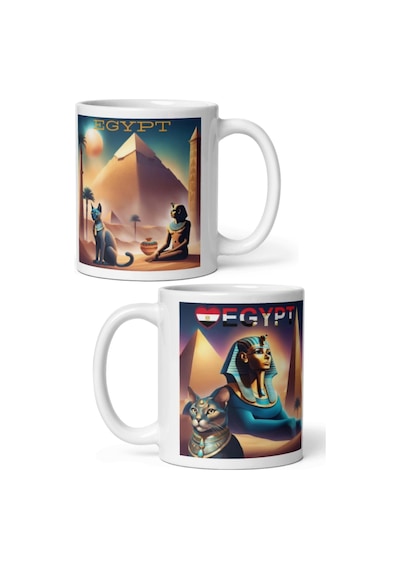 Mısır Kupa Bardak 2 Adet Seyahat Hatıra Egypt Mug