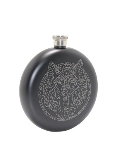 Kurt İşlemeli Cep Matarası 8 Oz 237ml