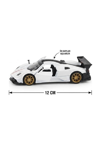 Hobbiez Lisanslı Pagani Zonda Kapıları Açılabilir Model Diecast 1.36 Ölçek Metal Model Araç
