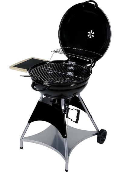 Küre Kömürlü Mangal Krom Izgara 80x70x94 Cm Tekerlekli Barbekü