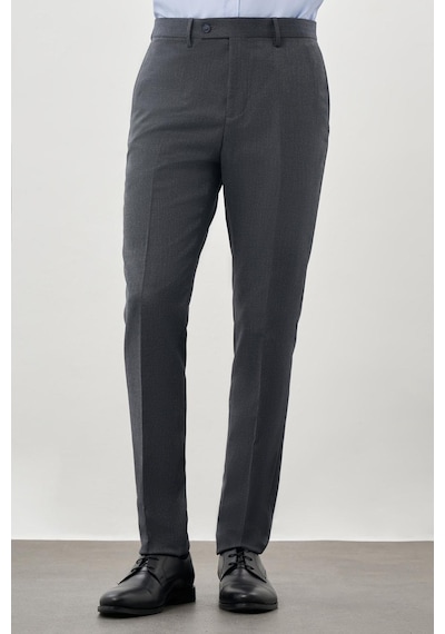 İmza Lacivert Düz Gabardin Esnek Yan Cep Slim Fit Classic Pantolon 1003245209 220 Lacivert