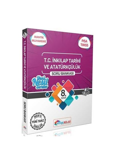 8. Sınıf T.C. İnkılap Tarihi ve Atatürkçülük Özet Bilgili Soru Bankası -  Köşebilgi Yayınları