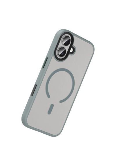 Apple iPhone Uyumlu 17 Megane Magsafe Kapak - Titan Gri