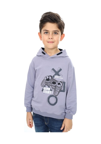 Toontoy Kids Toontoy Erkek Çocuk Relax Fit Kapüşonlu Cepli Düşük Omuz Baskılı Sweatshirt - 2 İplik Koyu Gri Toontoy Kids Toontoy Erkek Çocuk Relax Fit Kapüşonlu Cepli Düşük Omuz Baskılı Sweatshirt - 2 İplik Koyu Gri