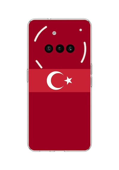 Nothing Phone 3a Uyumlu Türk Milli Takım Kırmızı Forma Baskılı Silikon Kılıf Renkli
