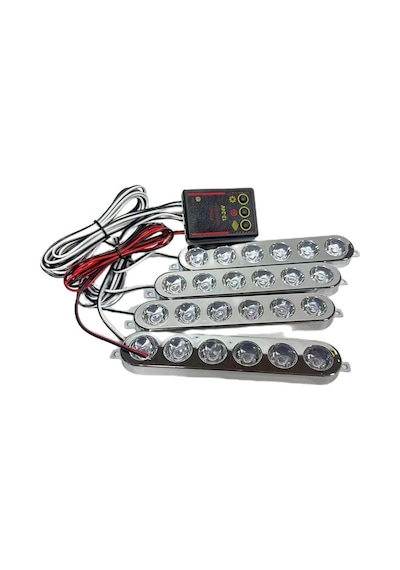 Çakar Lamba 6x4 Led Sarı Beyaz 12-24v / Lapa536-1