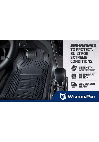 Plasticolor Honda Weatherpro 4'lü Paspas Seti, Siyah, Tek Boyut Açık Bej