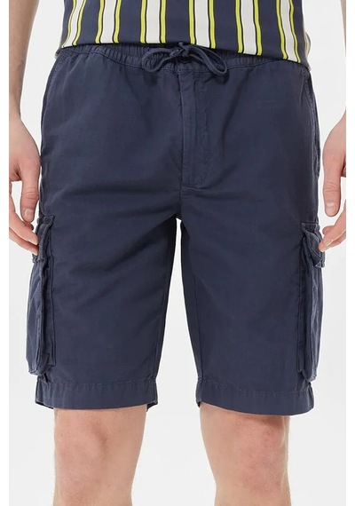 Lacoste Men's Regular Fit Cotton Bermuda Shorts Erkek Kargo Cepli Bermuda Şort Lacivert