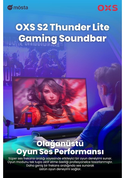 Thunder Lite Pc Oyun Soundbar Sanal Surround 2.0 Hdmı/aux/optik Bluetooth 5.0