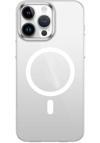 Mobilefix Apple Uyumlu iPhone 15 Pro Max Wireless Şarj Özellikli Şeffaf G-glass Kılıf-lacive Lacivert