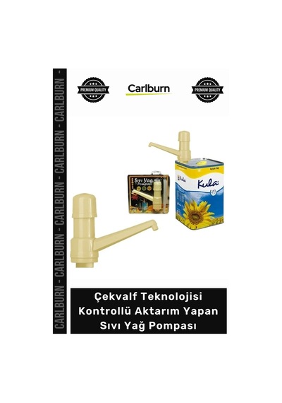 Carlburn Özel Üretim Pompax Vakum Sistemli Çift Çekvalf Teknolojisi Kontrollü Aktarım Yapan Sıvı Yağ Pompası Çok Renkli
