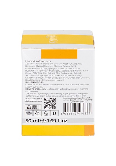 Rosemix - 421 - - Vitamin C Krem 50 Ml - 2 Adetlik - Csmo-tex - Set Ürün