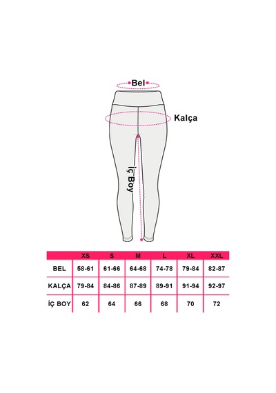 Jolt Kadın Desenli Uzun Tayt Model No : 075 - Jolt0116 Çok Renkli