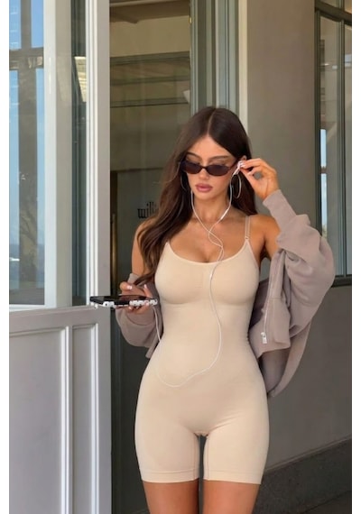 Fit Women Kadın ı Ten Premium Askılı Body