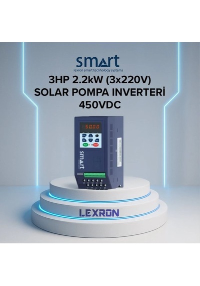 Smart - İnges 3 Hp 2.2 Kw 3x220 Solar Pompa İnverteri - 220 Volt Güneş Enerji Sistemi Sürücüsü
