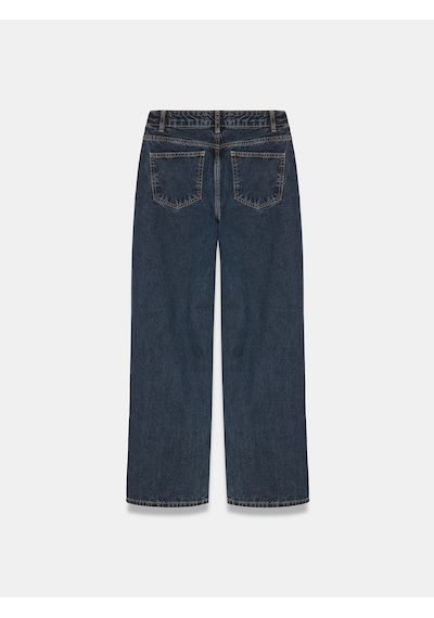 Dilvin 72369 %100 Pamuk Wide Leg Jean-lacivert
